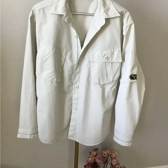 Puma White Lightweight Shirt Jacket - Picture 5 of 6